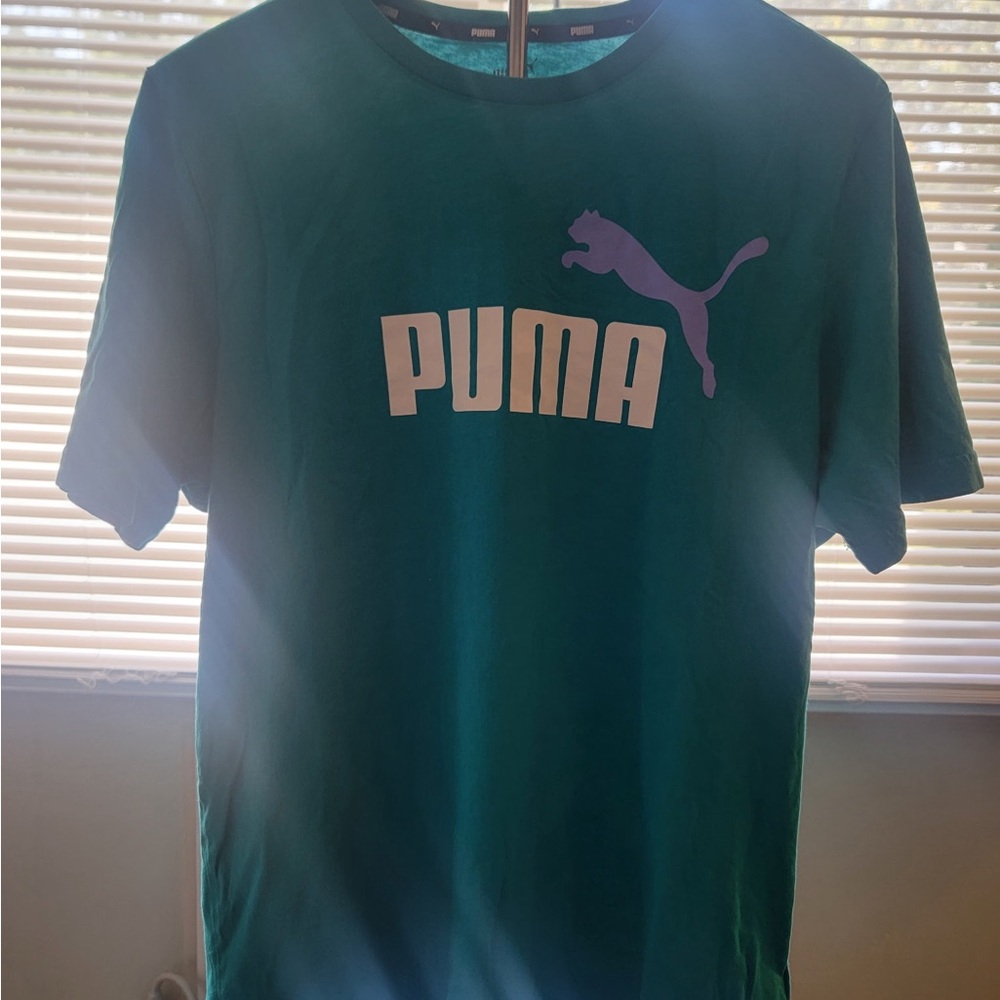 Puma Teal Crew Neck Tee